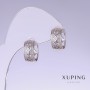 Cercei Xuping, lungime 13 mm, grosime 7 mm rodiu