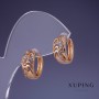 Cercei Xuping 14×8mm „aur placat 18K”