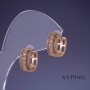 Cercei Xuping 16×14 mm placare cu aur 18K