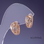 Cercei Xuping 8x14 mm, placare cu aur 18K