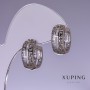 Cercei Xuping rodiu 16x8 mm