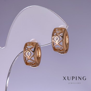 Cercei Xuping 15x8mm „placare cu aur 18K”