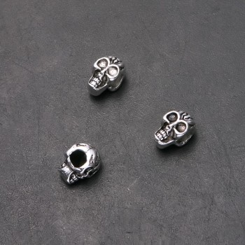 Furnitură Pandora cu craniu, diametrul 8 mm; diametrul 4,5 mm; lungimea 12 mm; ambalaj 20 g; 9 buc. (±)