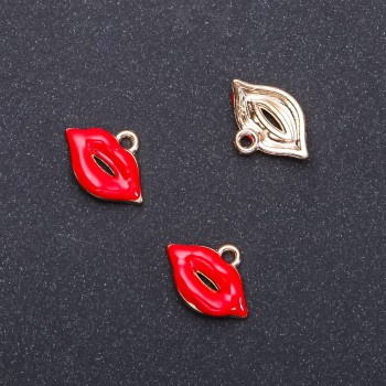 Фурнітура підвіс Поцілунок, діаметр 18мм, довжина 13мм in-, діаметр 1, 9мм фасування 10 шт. (+ -)