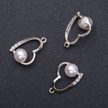 Фурнітура підвіс Серце "світле золото" d4мм, довжина 18м in-dмм фасування 5шт. (+ -)