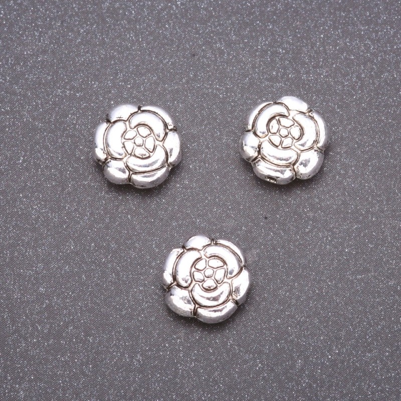 Inserție pentru mărgele d11×5 mm, diametrul interior 4 mm, fațetată, ambalaj 20 g +/- 10 buc