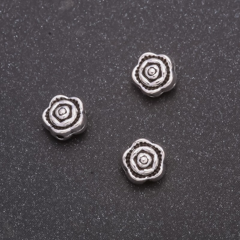 Inserție pentru mărgele – diametru 7x4 mm, diametru interior 1 mm, ambalaj 20 g +/- 38 buc