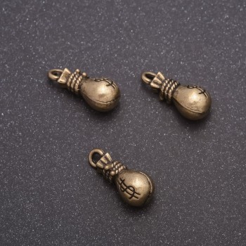 Furnitură pandantiv Punguță cu dolari, diametru 7×15 mm, 20 g ± 13 buc.