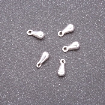 Furnitură pandantiv picătură, diametrul 7x3 mm, diametrul 0,9 mm, ambalaj de 20 g, ±110 buc