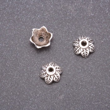 Capace terminale pentru bijuterii, diametru 8 mm, ambalaj de 20 g, +/- 46 buc.