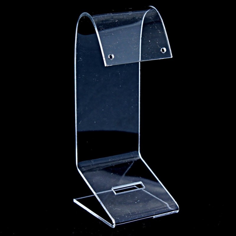 Suport pentru cercei, plastic transparent, înălțime 133 mm, lățime 40 mm, adâncime 50 mm