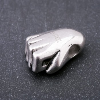 Mărgea Pandora «Pumn» în stil Punk, din oțel inoxidabil, 25x18 mm