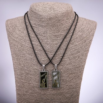 Парні кулони дружби Рок гітари, довжина 42-48см, діаметр 18х37мм