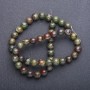 Mărgelele din piatră naturală jasper «Sângele dragonului», netede, diametrul aproximativ 8 mm, șir de aproximativ 38 cm