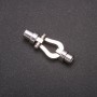 Închizător magnetic pentru bijuterii, 38×13 mm, culoare argintiu metalic