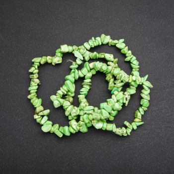 Mărgele de howlit tonifiat, granule mici, diametrul de 6 mm (+/-), lungime 80 cm