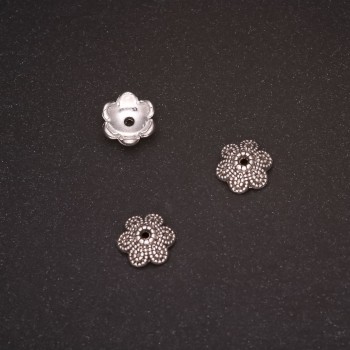 Capace terminale pentru bijuterii, diametru 10x4 mm, diametru interior 1,5 mm, ambalaj 20 g +/- 22 buc