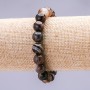 Brățară elastică din agată, mărgele netede de 10 mm