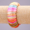 Brățară sidef multicoloră 28x10 (+/-) mm, lungime 18 cm pe elastic