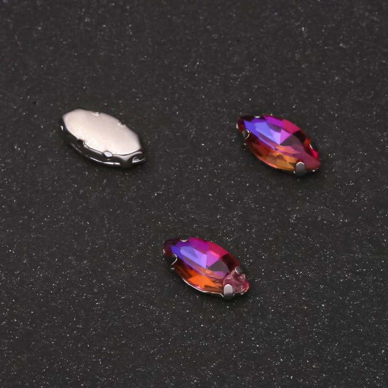 Cristal cusut în tijă oval 5×10 mm