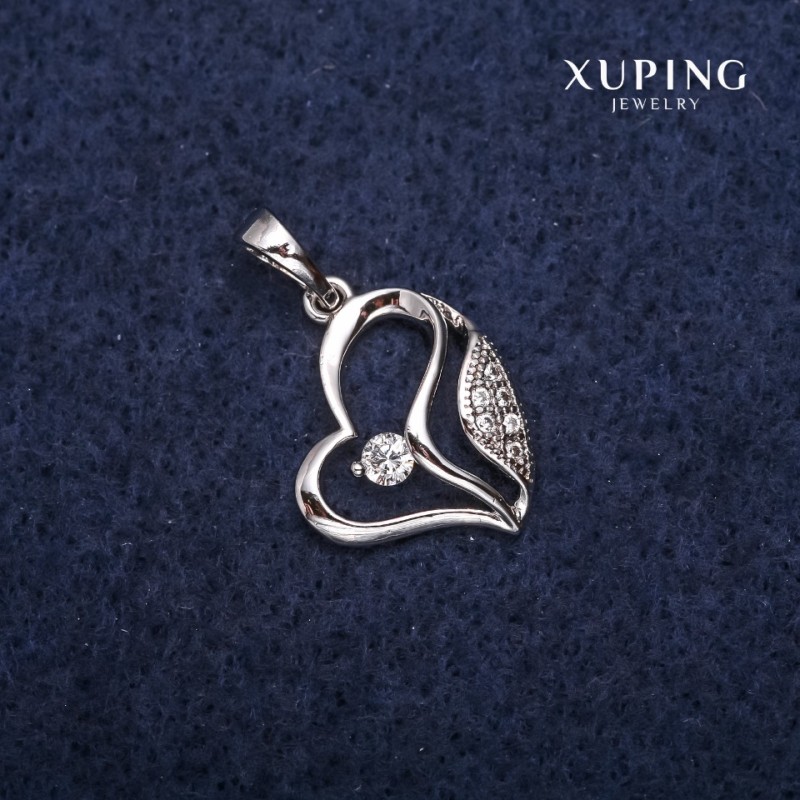 Pandantiv Xuping Inimă 15×18×23 mm rodiu