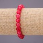 Brățară pe elastic din turmalin (artificial) – mărgele netede, diametru aproximativ 8 mm, lungime 18 cm