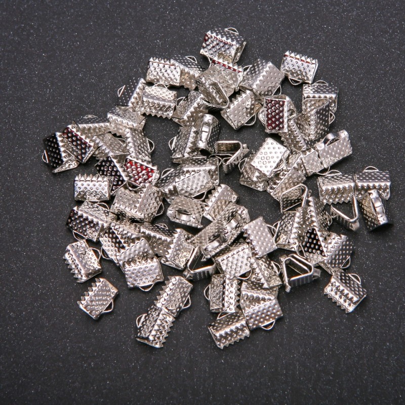 Crimpuri pentru șnururi 7, 4x8 mm, ambalaj 80 bucăți (+/-) 24 g