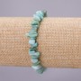 Brățară din sidef nuanțat pe elastic, fragmente de aproximativ 7(±) mm, lungime 18 cm