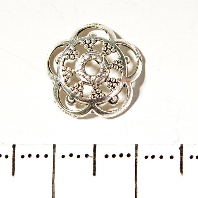 Furnitură Capeluș Inserție Decor, diametrul 12 mm, greutate 20 g, ± 35 buc.