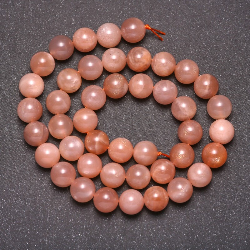 Mărgele din selenit natural, bile netede, diametrul de 9 mm (+/-), lungimea de 38 cm