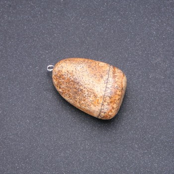 Pandantiv din jasper peisaj 16×33 mm