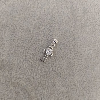 Кулон підвіска з кристалом, діаметр 8х17мм