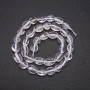 Mărgele din piatră naturală – cristal de munte, formă galetă, diametru 8×10 mm (±), lungimea șnurului 38 cm