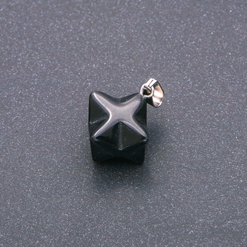 Pandantiv Merkaba din agat 10×10 mm