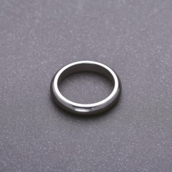 Inel din hematit neted, grosime de 4 mm, mărimi 17, 18, 19, 20, 21, 22