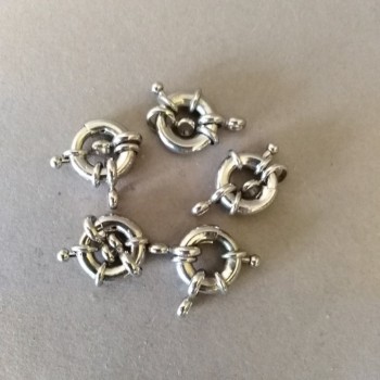 Închizătoare-bagel pentru mărgele și brățări, pentru un singur fir, 14 mm, preț per bucată