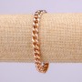 Brățară Xuping, grosime 7 mm, lungime 19 cm, placare cu aur