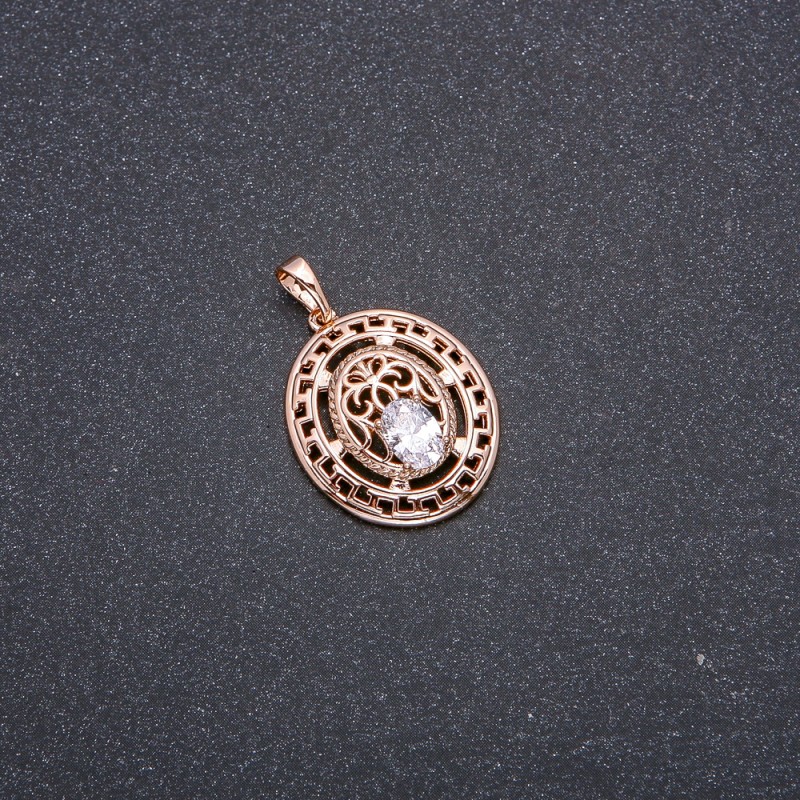 Pandantiv Xuping placare cu aur 18k și piatră albă 30×24×19 mm