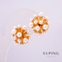 Cercei Xuping placare cu aur 18K cu perle Mallorca 19x20mm +