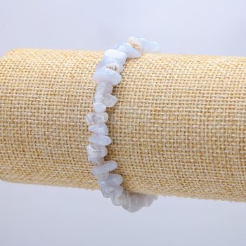 Brățară din agat natural, granule de 6 mm ±, circumferința 18 cm