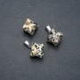 Pandantiv Merkaba din jasper dalmatian 10×10 mm