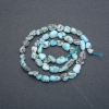 Mărgele pe șnur din larimar natural, formă galet, diametru 7x6 mm, lungime 40 cm +