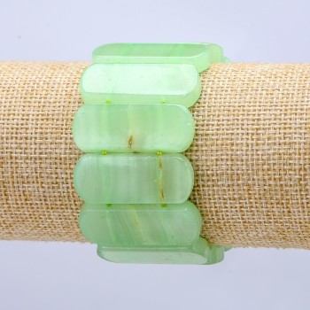 Brățară pe elastic Onix (presat) lanț plat 33×13 mm+