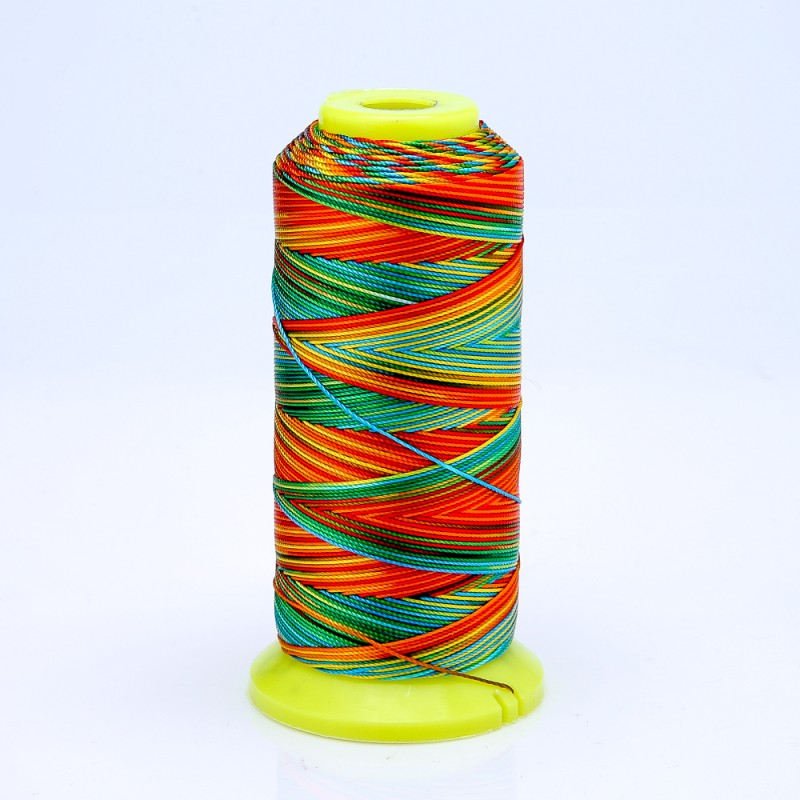 Fir pe bobină curcubeu, diametru 0,6 mm, nailon pentru lucrări manuale 300 m