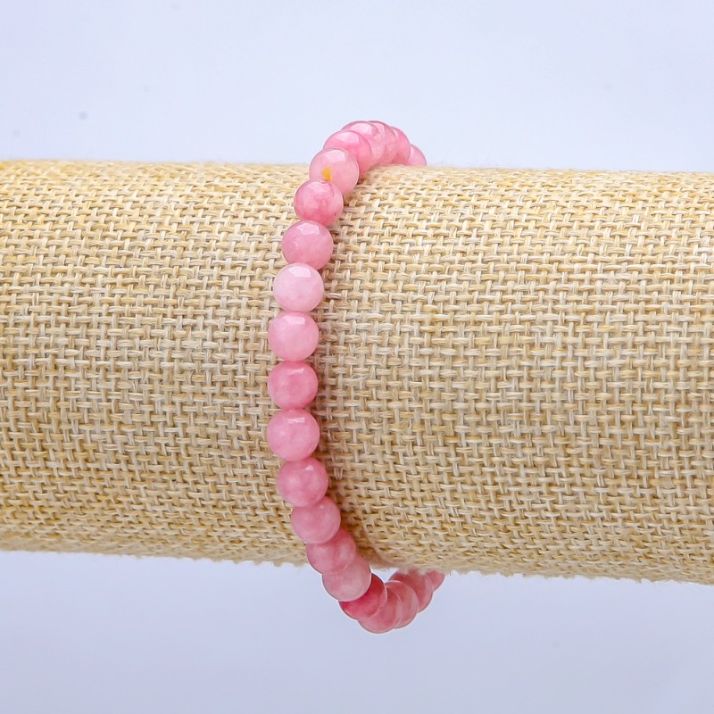 Brățară pe elastic din turmalin (artificial) – bile netede, diametrul de 6 mm, lungimea de 18 cm