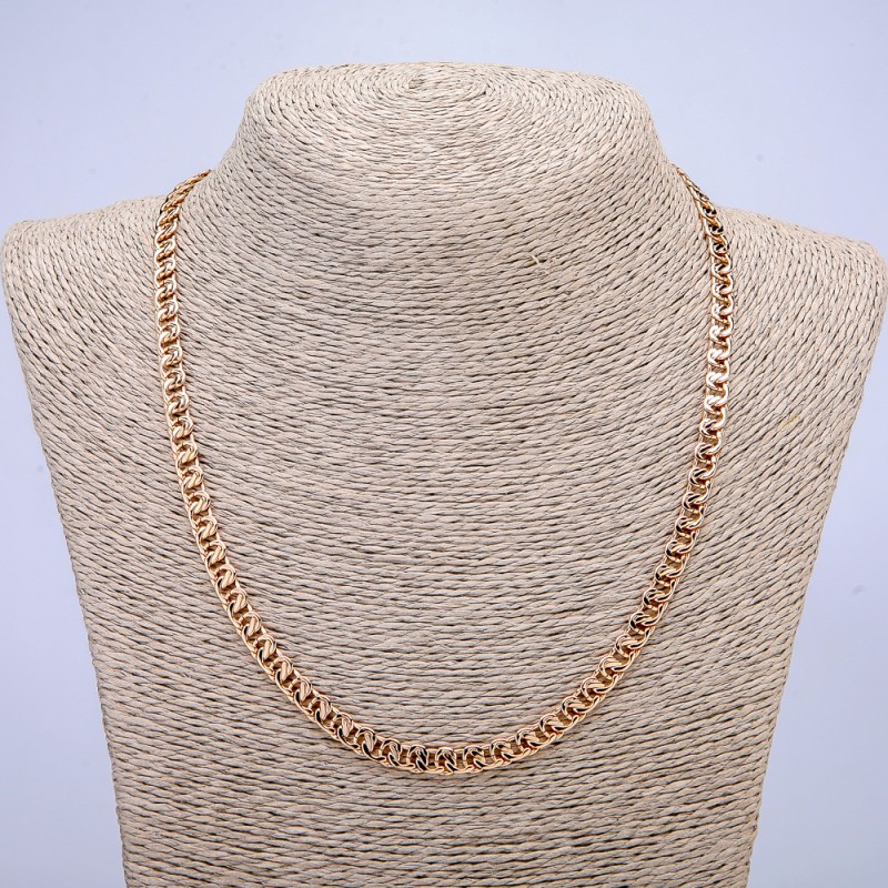 Lanț Xuping cu placare aur 18K, grosime 6 mm, lungime 50 cm