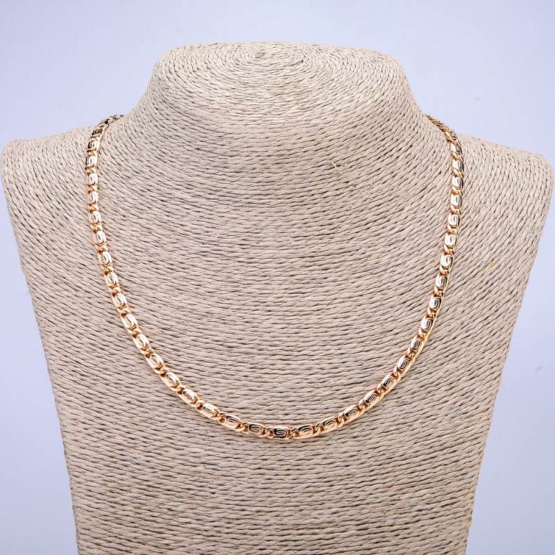 Lanț Xuping placat cu aur 18K, grosime 4,5 mm, lungime 48 cm