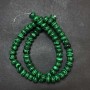 Mărgele din malahit pe șnur (presat). Rondel neted, diametru 8×5 mm, lungime 40 cm