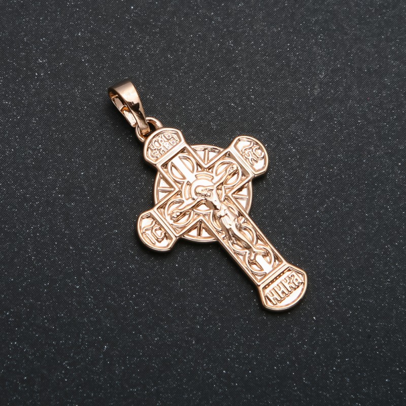 Pandantiv Xuping placare cu aur 18K Cruce, diametrul 33x18 mm +