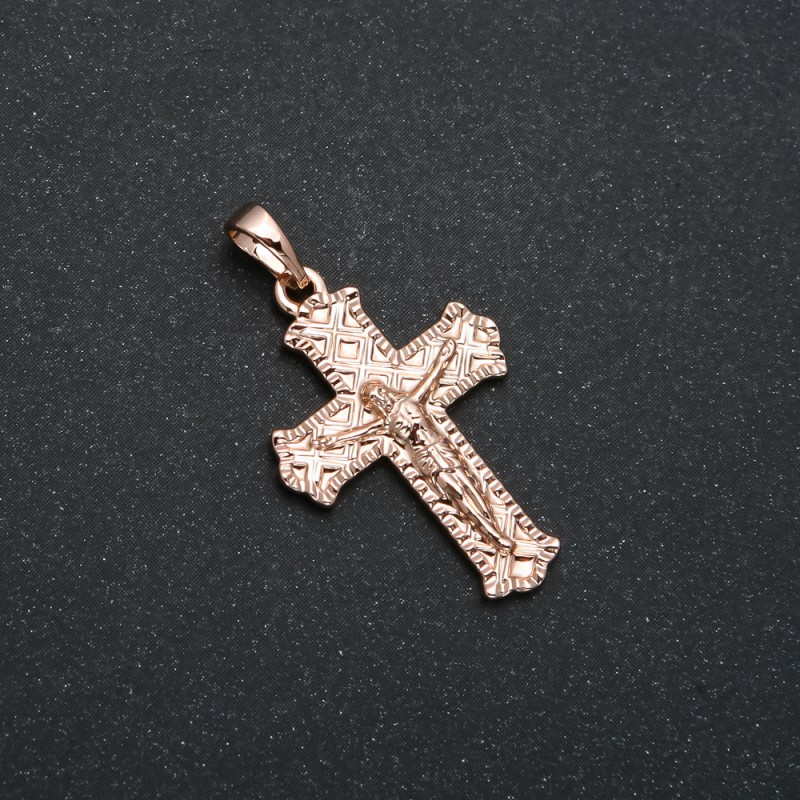 Pandantiv Xuping placare cu aur 18K Cruce, diametrul 31×18 mm +